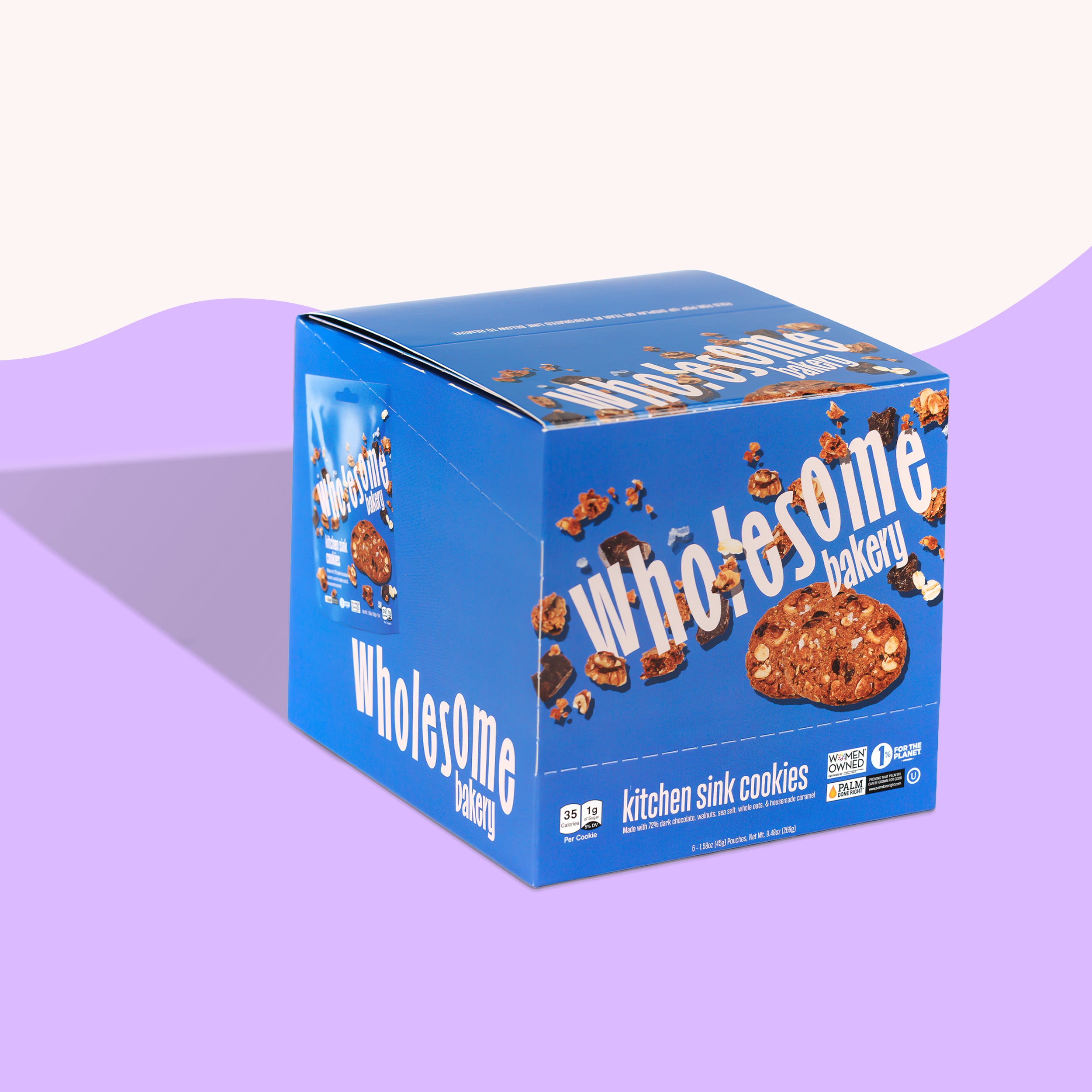 Wholesome Bakery vegan kitchen sink cookies, Fair Trade chocolate, shipped nationwide
